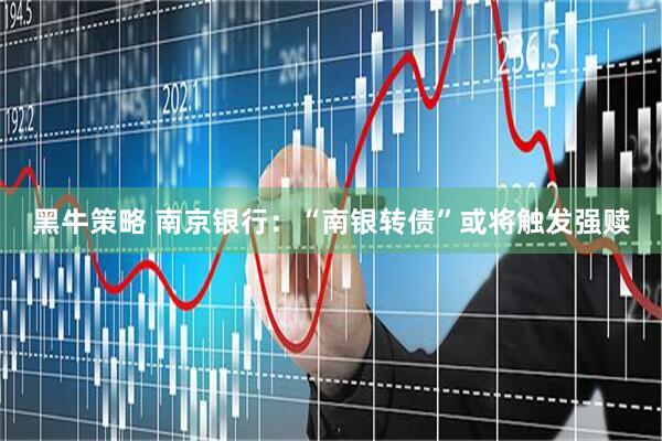 黑牛策略 南京银行：“南银转债”或将触发强赎