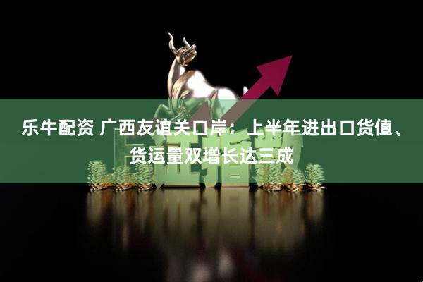 乐牛配资 广西友谊关口岸：上半年进出口货值、货运量双增长达三成