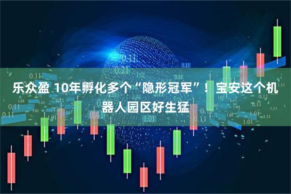 乐众盈 10年孵化多个“隐形冠军”！宝安这个机器人园区好生猛