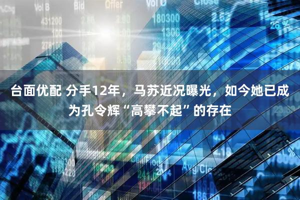 台面优配 分手12年，马苏近况曝光，如今她已成为孔令辉“高攀不起”的存在
