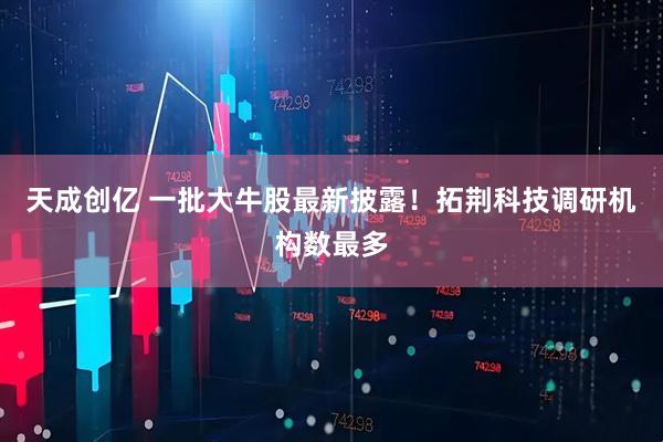 天成创亿 一批大牛股最新披露！拓荆科技调研机构数最多